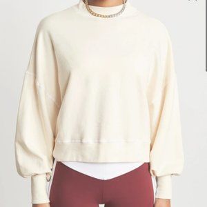 NWOT - Electric & Rose Dakota Mock-Neck Pullover in Off-White (S)